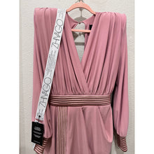 Load image into Gallery viewer, Zhivago Ready Blush Structured Shoulder Open Back Mini Dress