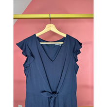 Load image into Gallery viewer, RESALE - Julia Jordan Navy Jumpsuit Ruffle Sleeve - 8 NWOT