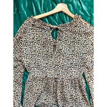 Load image into Gallery viewer, RESALE - River Island Animal Print Blouse Balloon Sleeve sz US6 M Nordstrom ASOS NWOT