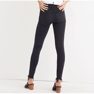 Madewell 9” High Rise Skinny Raw Ankle Jeans