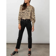 Load image into Gallery viewer, Rails Rozz Canyon Puff Sleeve Blouse Animal Like Print Size M 6 8 REVOLVE