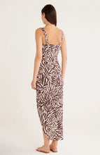 Load image into Gallery viewer, Rumer Cyrus Maxi Zebra Brown Print Underwire Maxi Dress