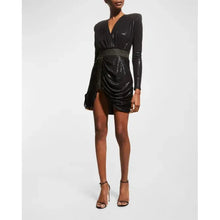 Load image into Gallery viewer, Zhivago Black Ziggy Mini Dress