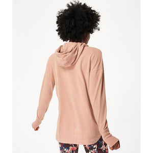 Sweaty Betty Escape Luxe Fleece Hoody Misty Rose Pink