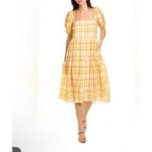 Load image into Gallery viewer, ASTR Puff Sleeve Midi Dress