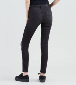 Levi’s 721 High Rise Bling Side Black Skinny Jeans