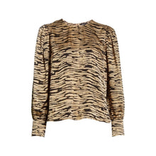 Load image into Gallery viewer, Rails Rozz Canyon Puff Sleeve Blouse Animal Like Print Size M 6 8 REVOLVE