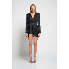 Load image into Gallery viewer, Zhivago Black Ziggy Mini Dress