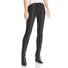 Load image into Gallery viewer, Pistola Black Kierra Hook &amp; Eye Skinny Jeans