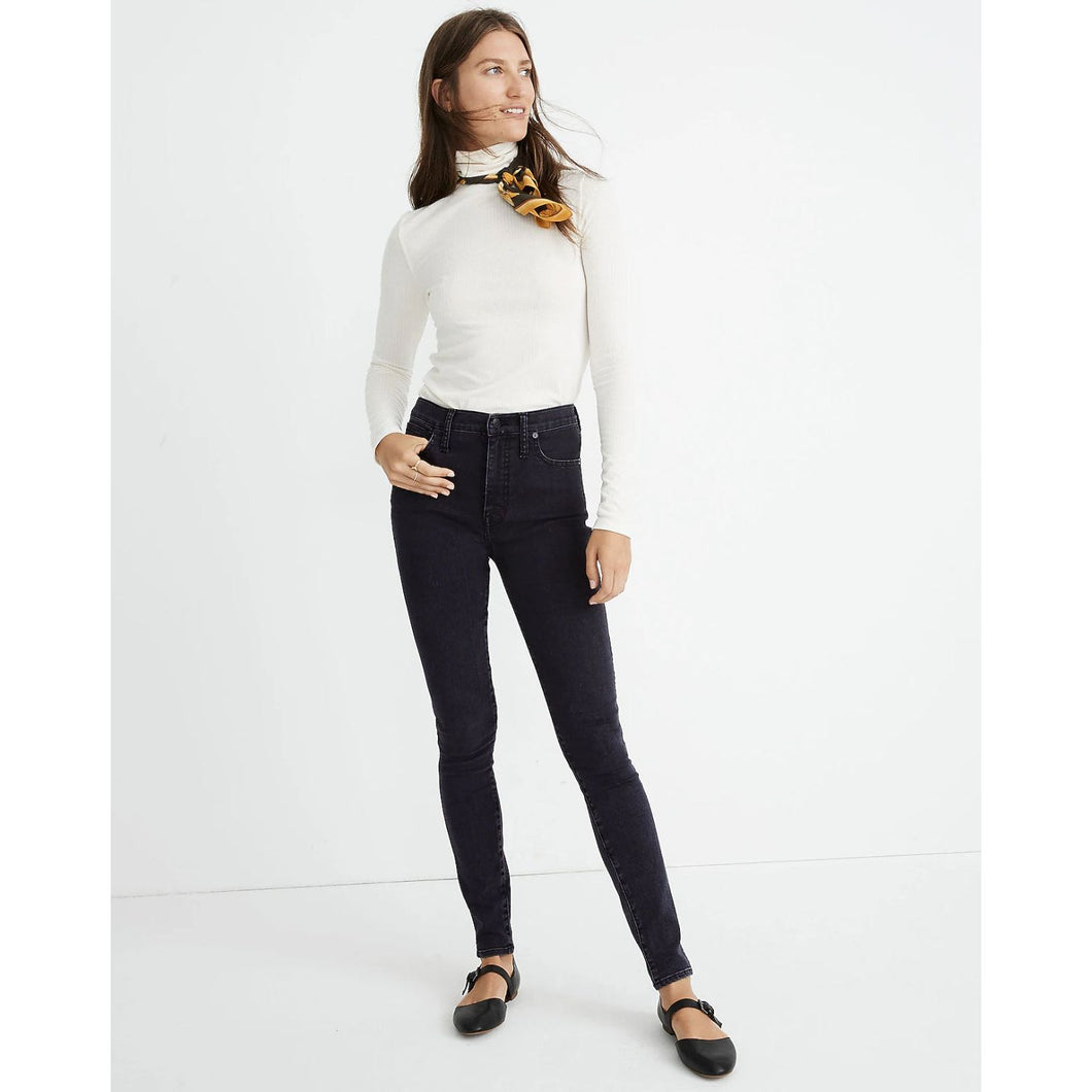 Madewell High Rise Black Skinny Jeans