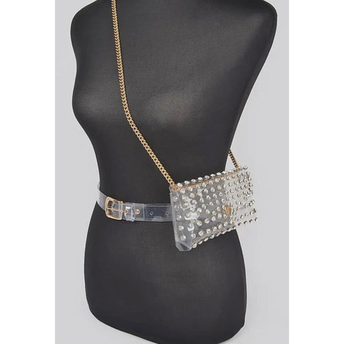 Bling Rhinestone Crossbody Belt Handbag