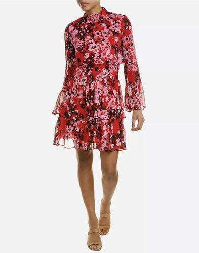 Taylor Mock Neck Floral Dress