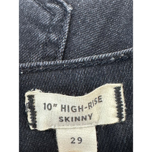 Madewell High Rise Black Skinny Jeans