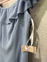 Load image into Gallery viewer, Superdown Lindsey Mini Flutter Open Back Mini Dress in Dusty Blue