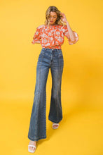 Load image into Gallery viewer, Jealous Tomato Flare Bell Bottom V Front Style High Waist Jeans