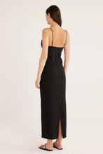 Load image into Gallery viewer, Rumer Bridget Black Ring Cutout Linen Maxi Dress