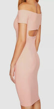 Load image into Gallery viewer, Susana Monaco Off The Shoulder Bodycon Cut Out Midi Dress in Sugar