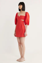 Load image into Gallery viewer, Rumer the Label Freya Mini Linen Cutout Dress