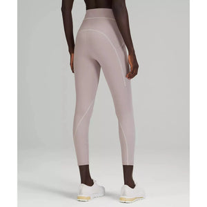 Lululemon Power Thru HR 25” Leggings - 8 Mauve Grey