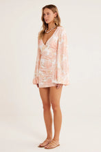 Load image into Gallery viewer, Rumer Isola Floral Wrap Balloon Sleeve Mini Dress