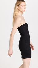 Load image into Gallery viewer, Susana Monaco Twist Front Tube Black Mini Dress