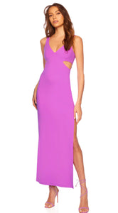 Susana Monaco Cutout Snapdragon High Slit Maxi Dress