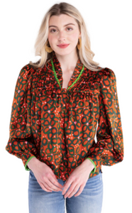 Alden Adair Disco Floral Long Sleeve Top