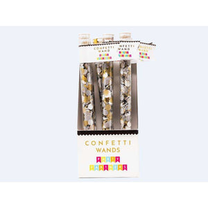 Gold and Silver Confetti Wand