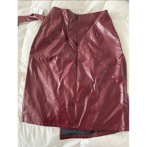 RESALE - Forever 21 Faux Leather Skirt - Large