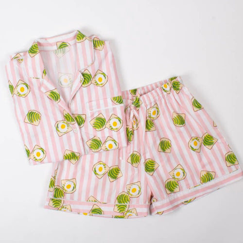 Avocado Toast Pajama Set