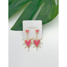 Load image into Gallery viewer, Spiked Heart Earrings