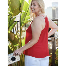 Load image into Gallery viewer, Red Fuchsia Colorblock Cami