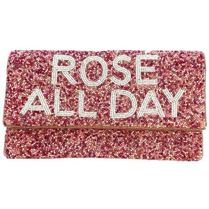 Rosé All Day Clutch Handbag