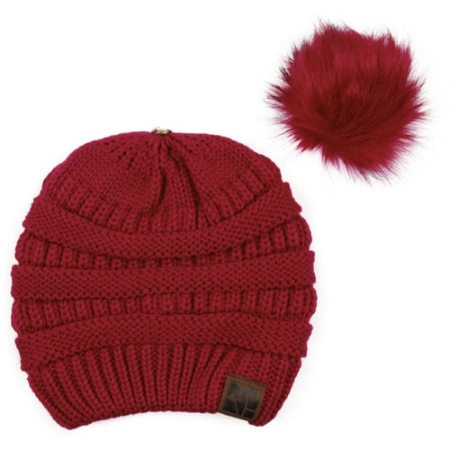 The Cable Pom Beanie