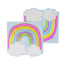 Load image into Gallery viewer, Rainbows and Clouds Napkins