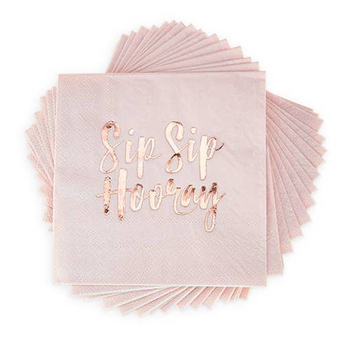 Sip Sip Hooray Cocktail Napkins