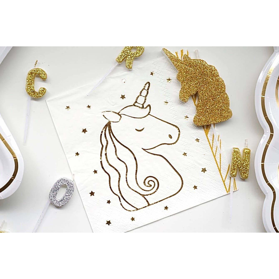 Glitter Unicorn Candle